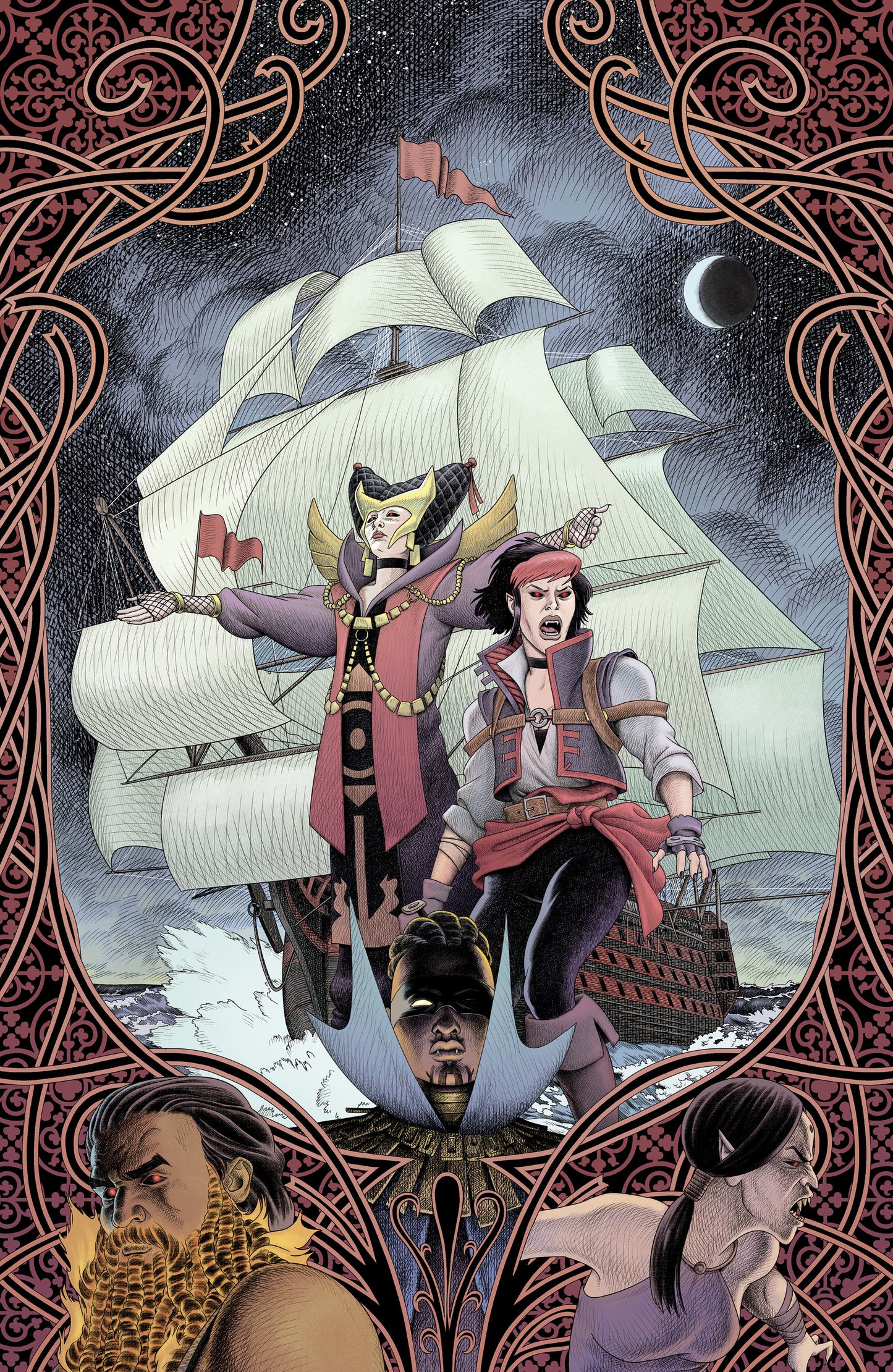 Vampyrates! #2 E 1 in 25 Variant Edition (Full Art, Ward)