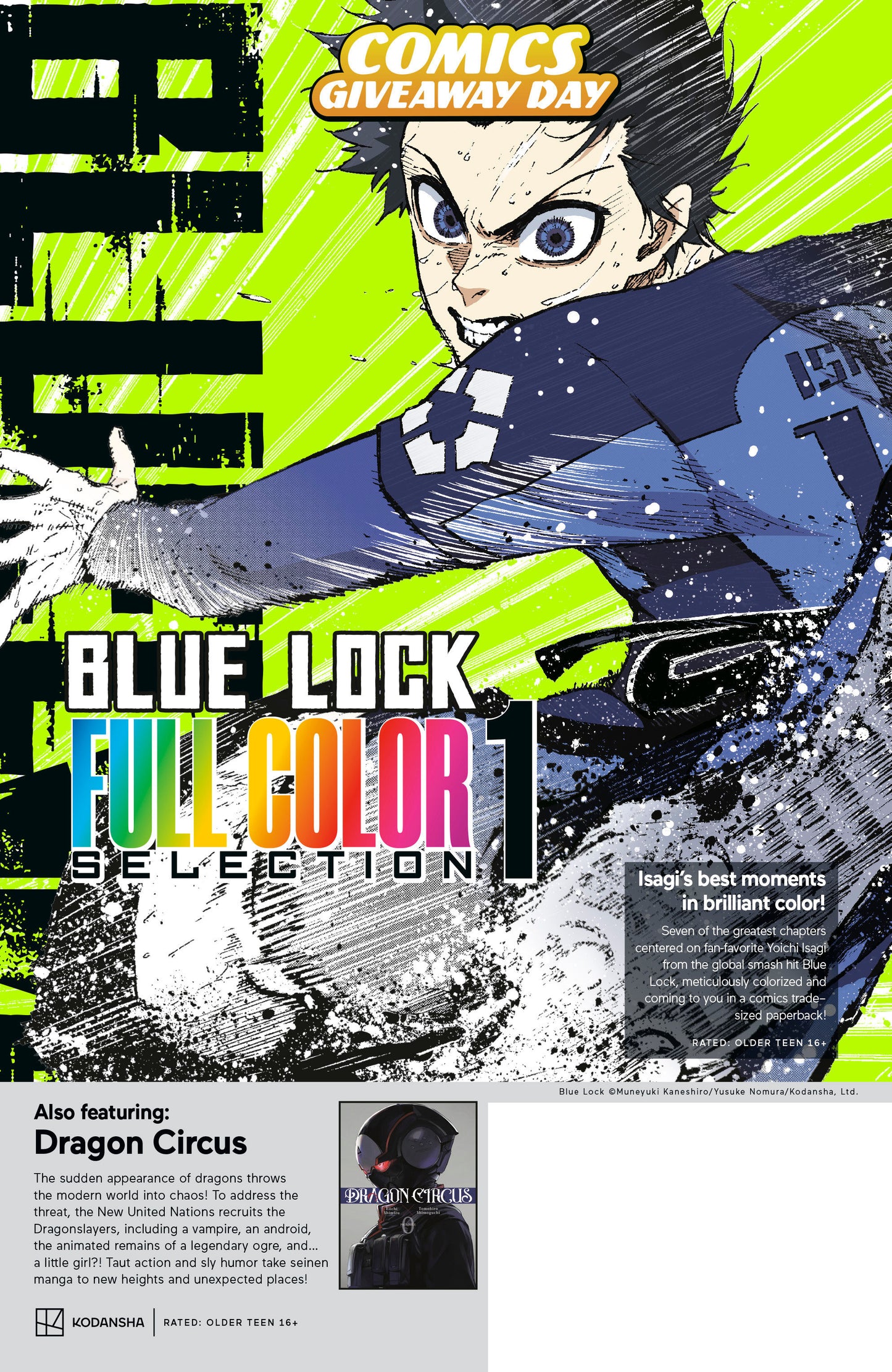 Kodansha Blue Lock Full Color Selection & Dragon Circus CGD (FCBD) 2026