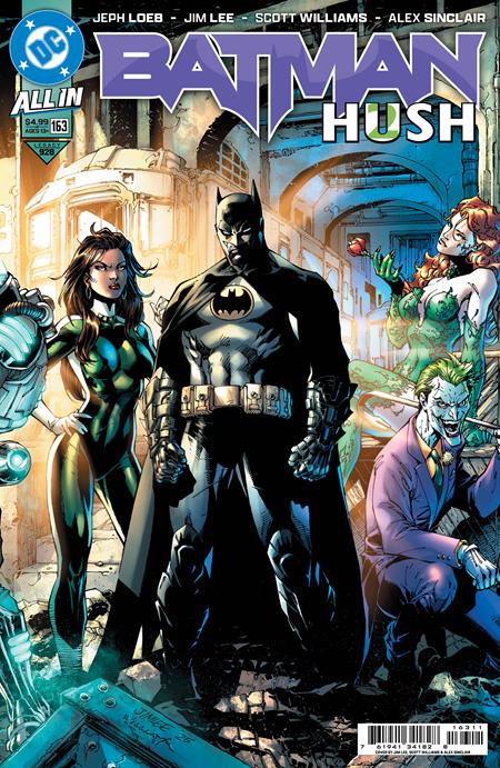 Batman #163 Cover A Jim Lee & SCOTT WILLIAMS BATMAN CONNECTING MIDDLE ALTERNATE COLOR