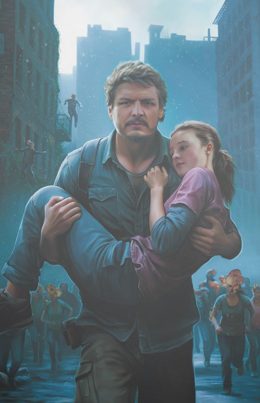 FAME: PEDRO PASCAL - ULYA STUZHUK FOIL VARIANT SDCC 2025 EXCLUSIVE KNIGHT OF COMICS EXCLUSIVE LTD 25