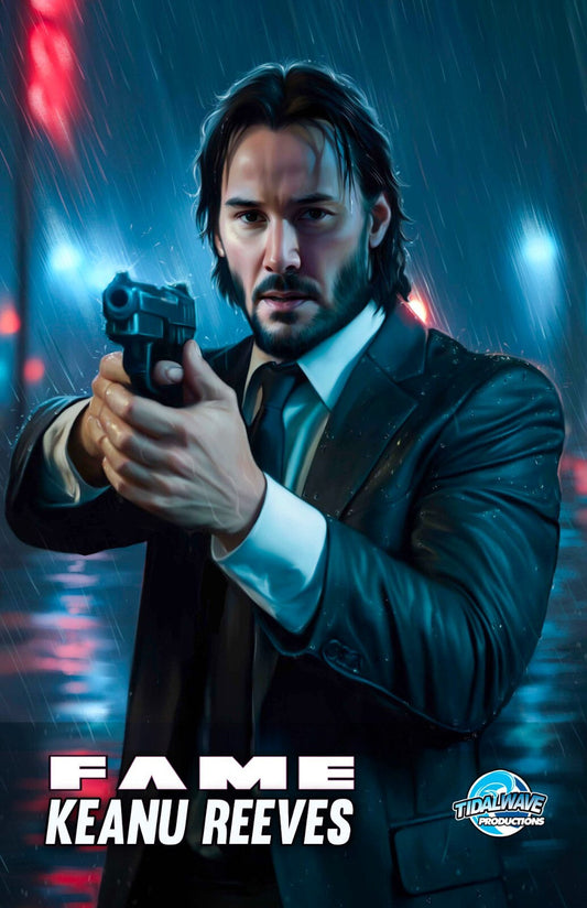 FAME: KEANU REEVES - ULYA STUZHUK TRADE VARIANT FANEXPO DALLAS 2025 KNIGHT OF COMICS EXCLUSIVE LTD 50