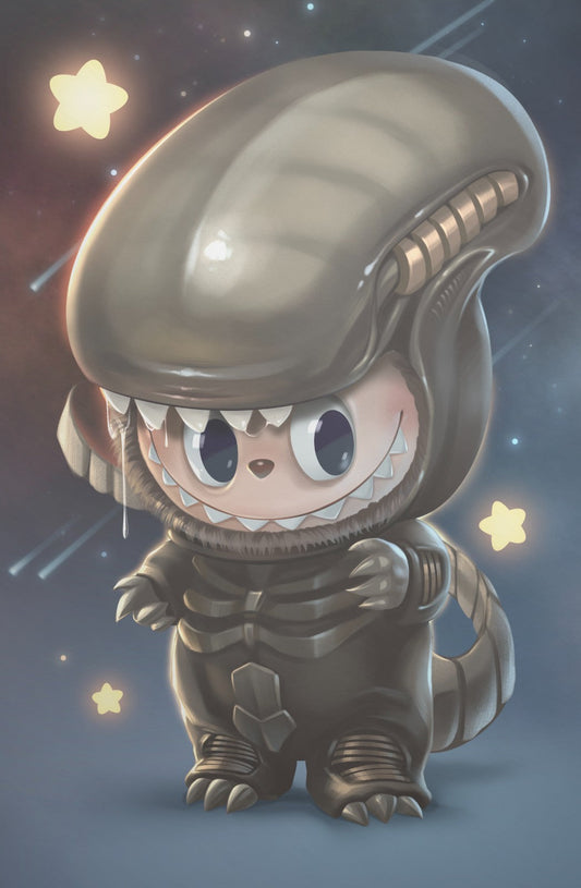 FAME: KASING LUNG CREATOR OF THE LABUBU - KATYA SINYUKHINA ALIEN MONSTER FOIL KNIGHT OF COMICS EXCLUSIVE