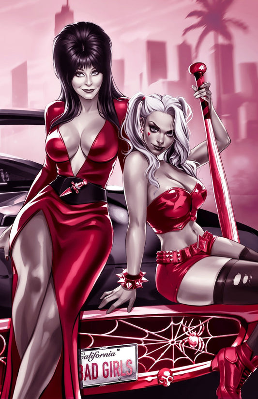 HARLEY QUINN X ELVIRA #1 - KATYA SINYUKHINA COVER C WRAPAROUND NYCC 2025 LTD 200