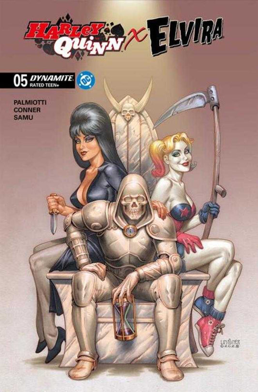 Harley Quinn X Elvira #5 Cover C Joseph Michael Linsner Variant