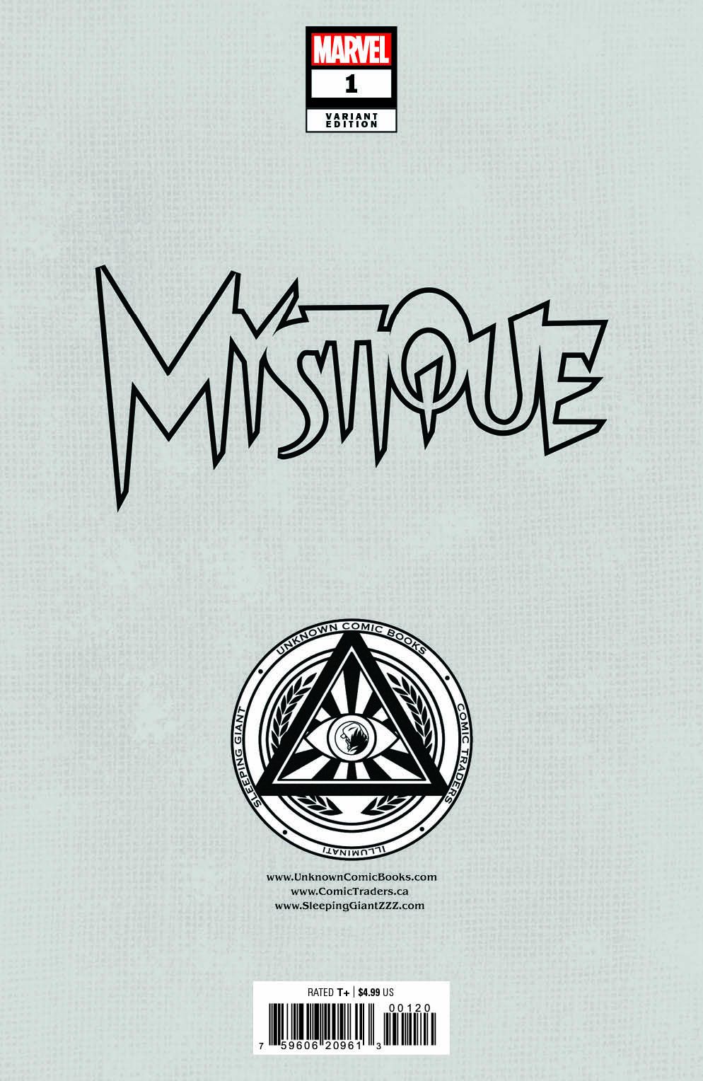 [Signed by Kaare Andrews] MYSTIQUE #1 UNKNOWN COMICS KAARE ANDREWS CONNECTING COVER EXCLUSIVE VAR [IN STOCK]