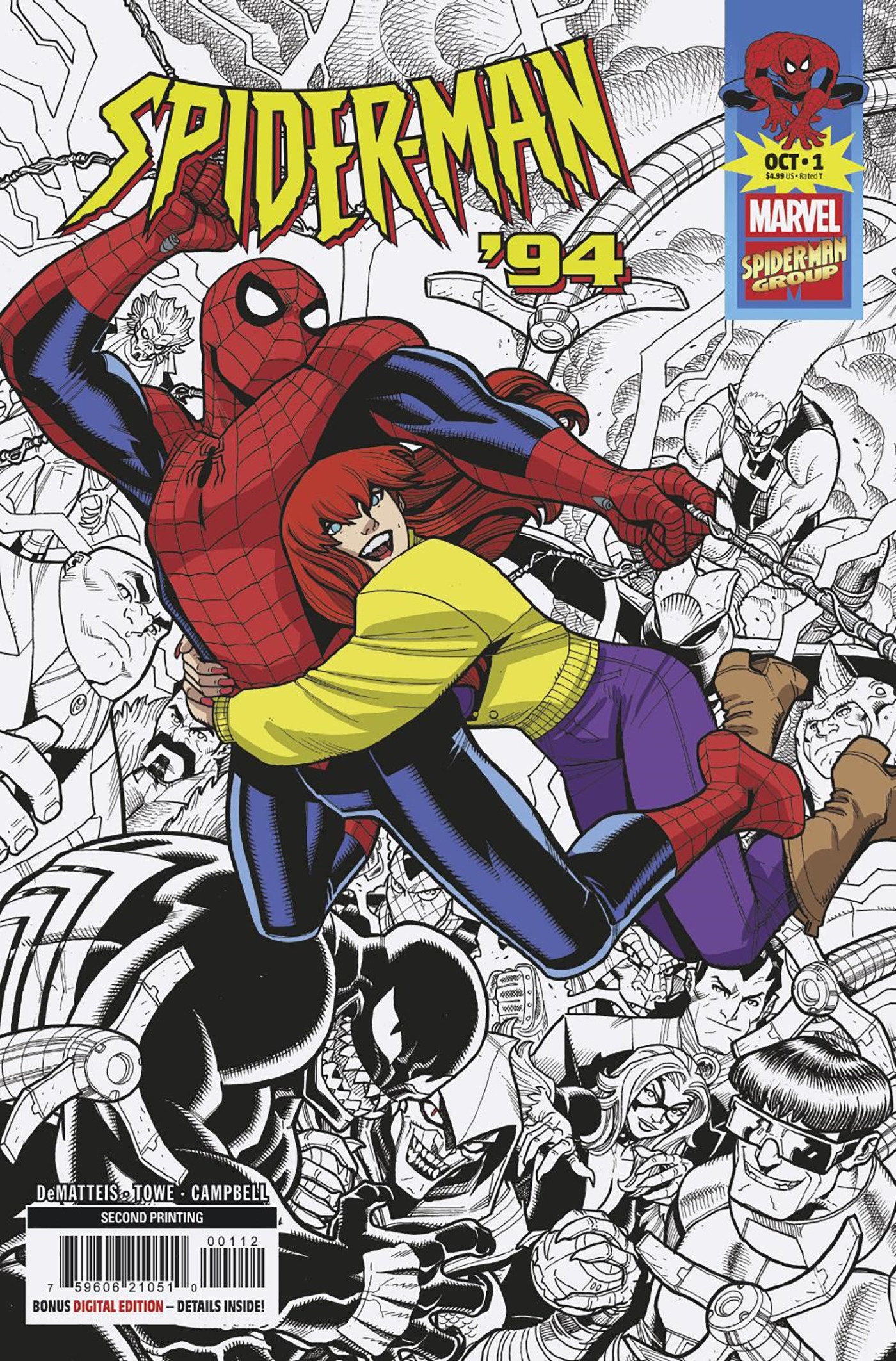 Spider-Man '94 #1 Nick Bradshaw 2 Nd Printing Variant