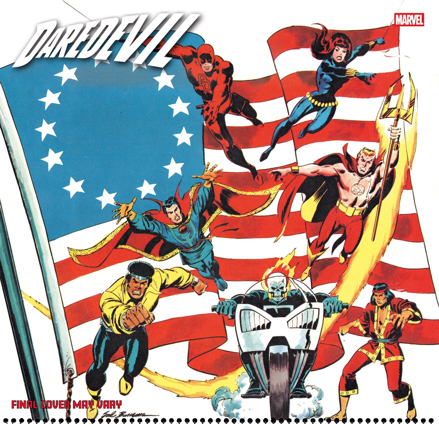 Daredevil #1 Sal Buscema Bicentennial Calendar Hidden Gem 1:50 RATIO Variant