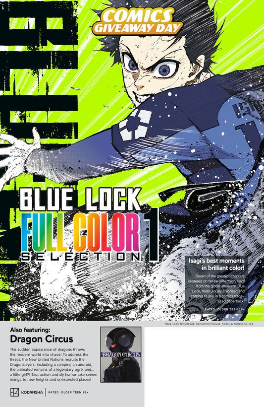 Kodansha Blue Lock Full Color Selection & Dragon Circus CGD (FCBD) 2026