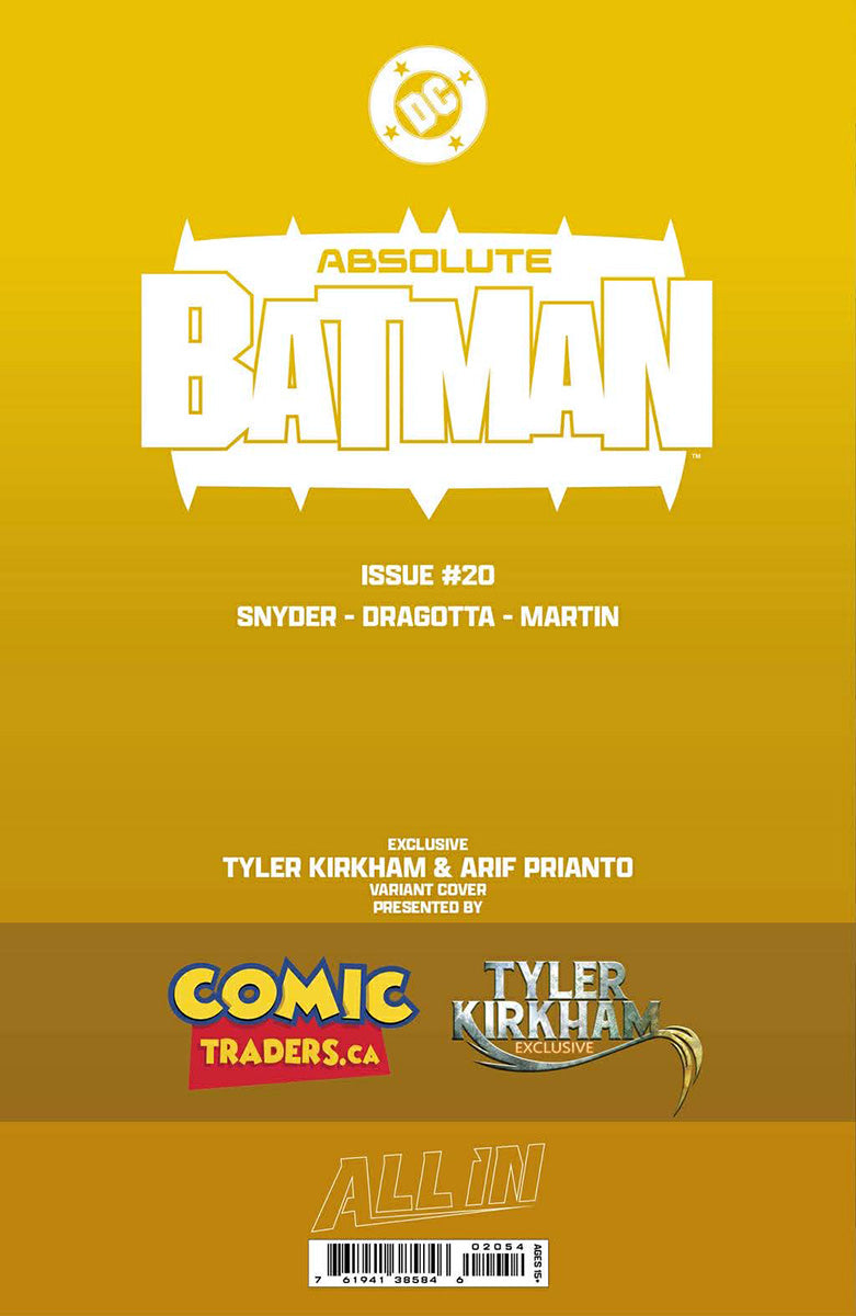 [GOLD FOIL] ABSOLUTE BATMAN #20 TYLER KIRKHAM ROBIN CONVENTION EXCLUSIVE VIRGIN VAR (07/29/2026)