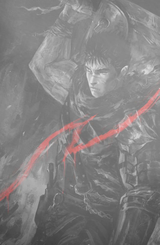 TRIBUTE KENTARO MIURA CREATOR OF BERSERK - SHIMHAQ COVER B WHITE METAL FANEXPO NEW ORLEANS KNIGHT OF COMICS EXCLUSIVE LTD 10