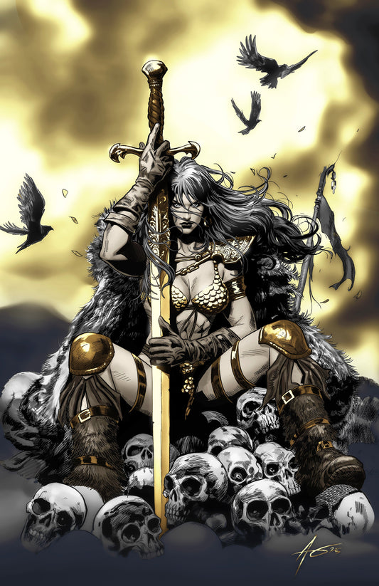 SONJA REBORN #5 - RUDY AO & MARCIAL TOLEDANO COVER B KNIGHT OF COMICS MEGACON 2026 EXCLUSIVE LTD 150
