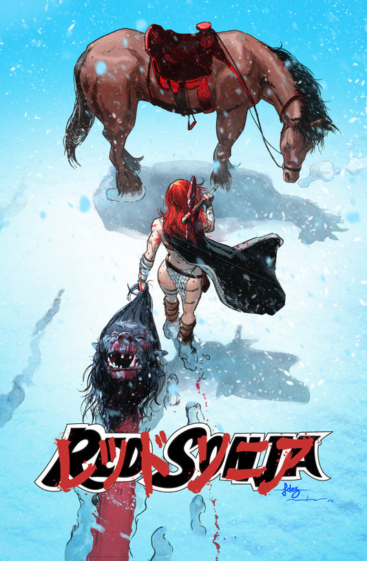 RED SONJA #17 - JAVIER FERNANDEZ MEGACON 2025 AKIRA HOMAGE KNIGHT OF COMICS EXCLUSIVE LTD 800
