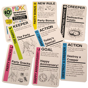 FLUXX 10TH ANNIVERSARY PARTY PROMO CARD