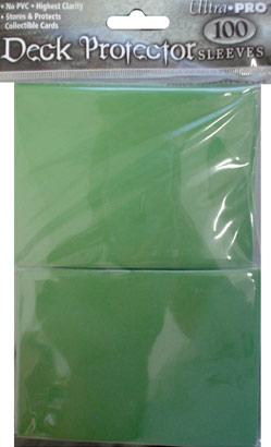 ULTRA PRO DECK PROTECTOR STANDARD SIZED 100 SLEEVES: GREEN