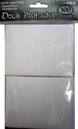 ULTRA PRO DECK PROTECTOR STANDARD SIZED 100 SLEEVES: WHITE