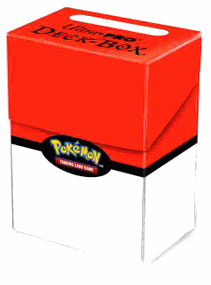 POKEMON RED & WHITE DECK BOX