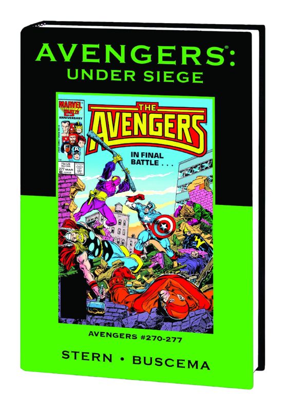 AVENGERS UNDER SIEGE PREMIUM HARDCOVER DM VARIANT ED 51