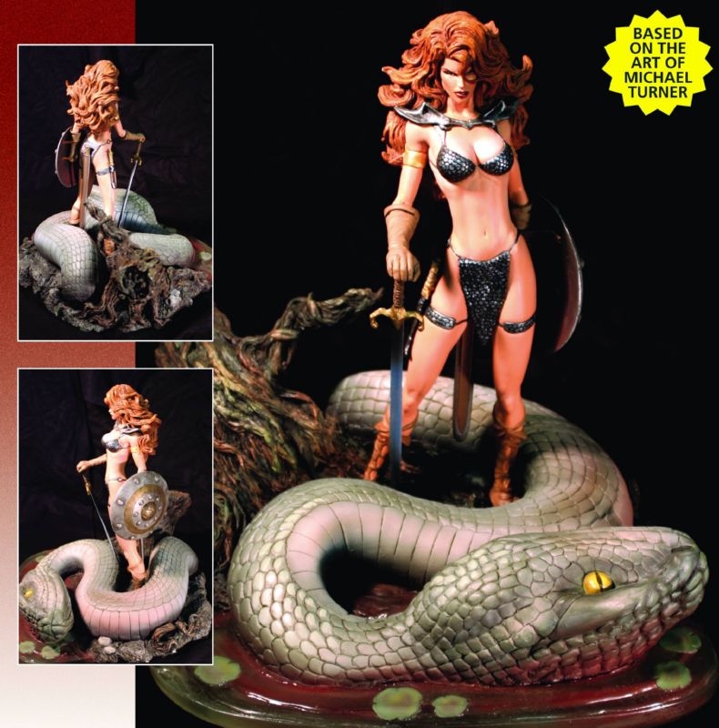 RED SONJA RESIZED ED MICHAEL TURNER STATUE