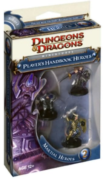 DUNGEONS & DRAGONS MINATURES PLAYERS HANDBOOK HEROES SERIES 1 MARTIAL HEROES 2