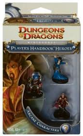 DUNGEONS & DRAGONS MINATURES PLAYERS HANDBOOK HEROES SERIES 2 ARCANE CHARACTERS 3
