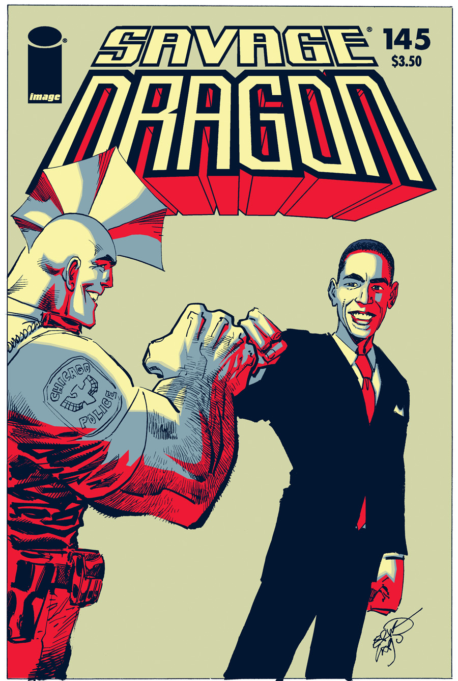 Savage Dragon #145 Barack Obama Variant Cover