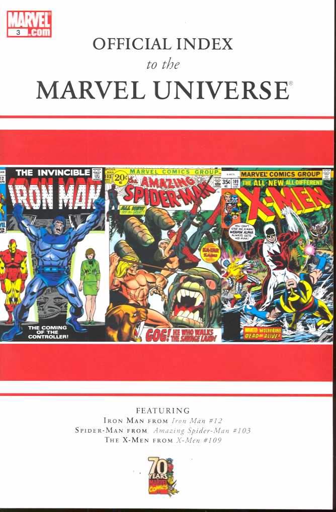 OFFICIAL INDEX TO THE MARVEL UNIVERSE