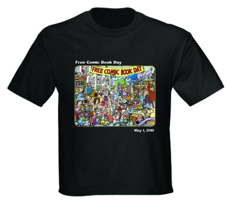 FCBD 2010 COMM ARTIST SERGIO BLACK T-SHIRT SM