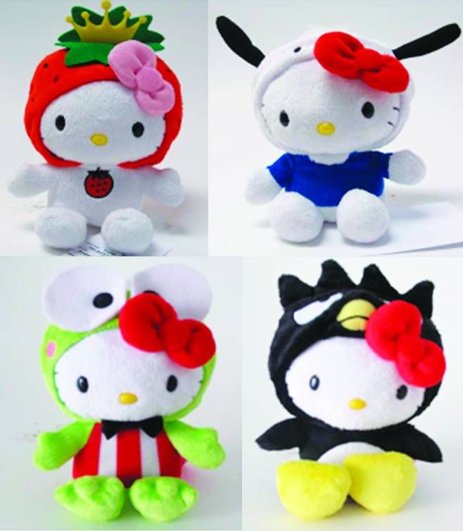 HELLO KITTY 50TH ANN MINI PLUSH ASST 3