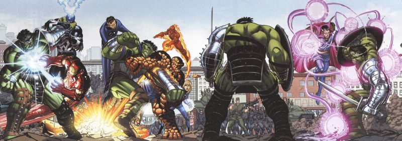 WORLD WAR HULK BY ROMITA JR DOOR POSTER