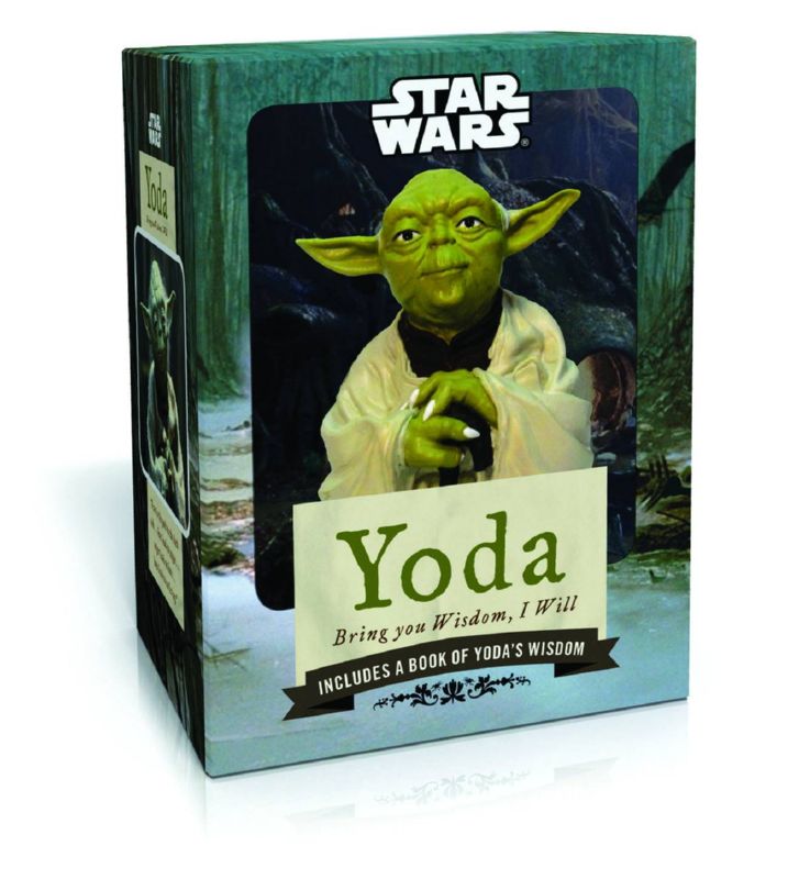 YODA BRING YOU WISDOM I WILL BOOK WITH FIGURINE