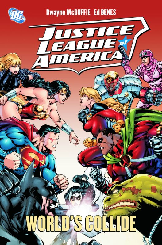 JUSTICE LEAGUE OF AMERICA WHEN WORLDS COLLIDE HARD COVER