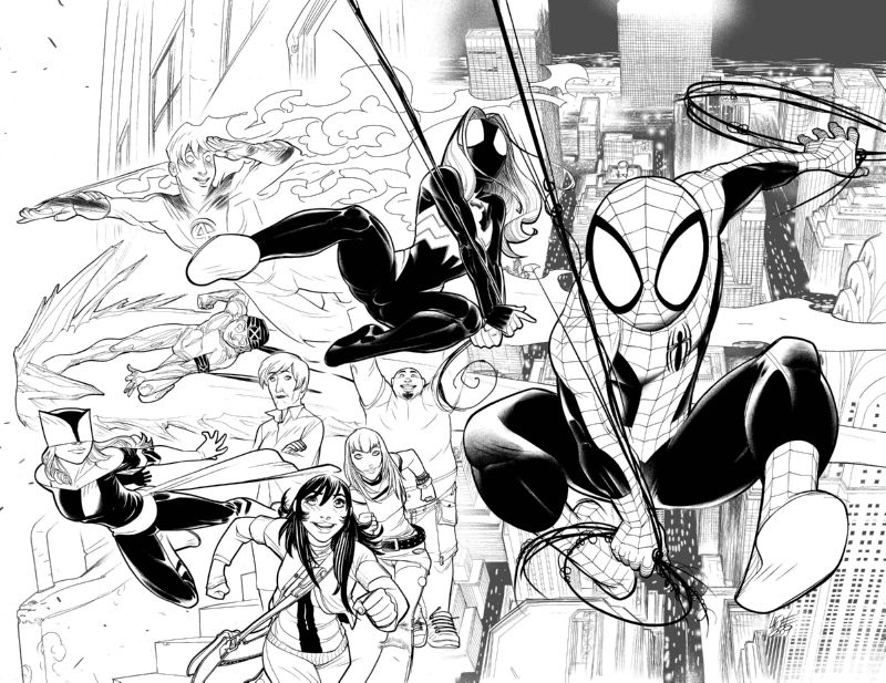 ULTIMATE COMICS SPIDER-MAN #01 Black and White Variant