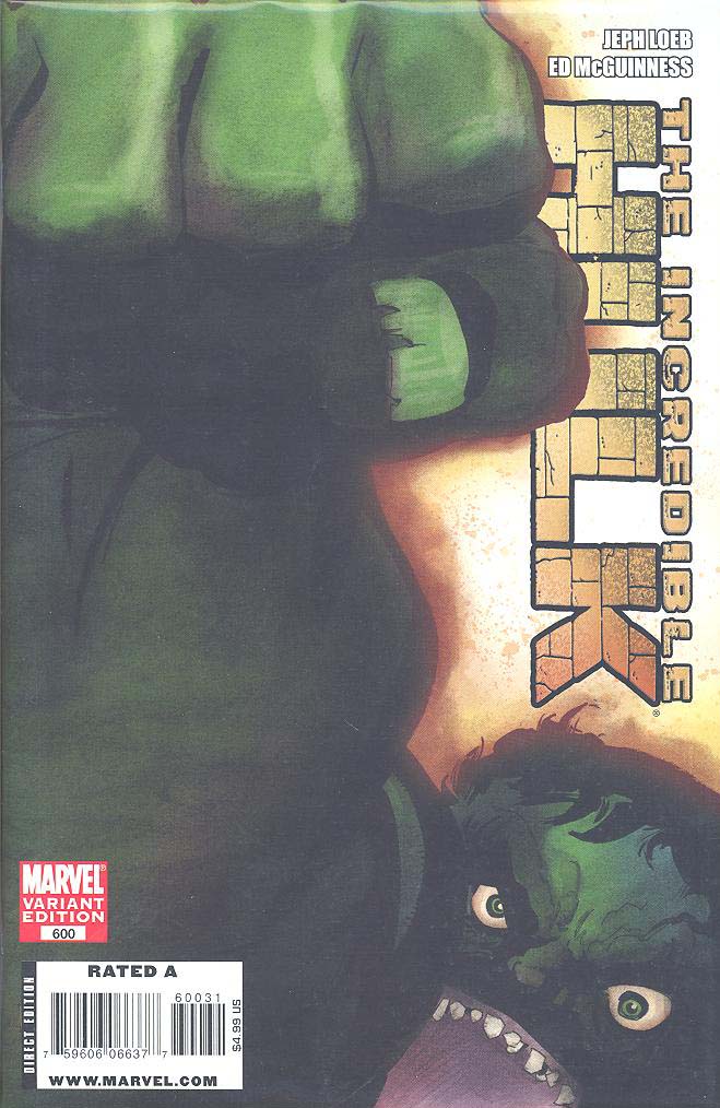 INCREDIBLE HULK #600 1:25 TIM SALE VARIANT