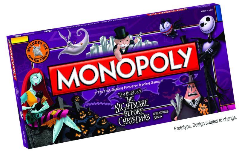 NIGHTMARE BEFORE CHRISTMAS MONOPOLY COLL EDITION