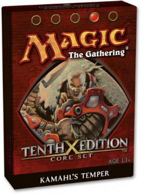 MAGIC THE GATHERING (MTG): TENTH EDITION CORE SET THEME DECKS: KAMAHLS TEMPER