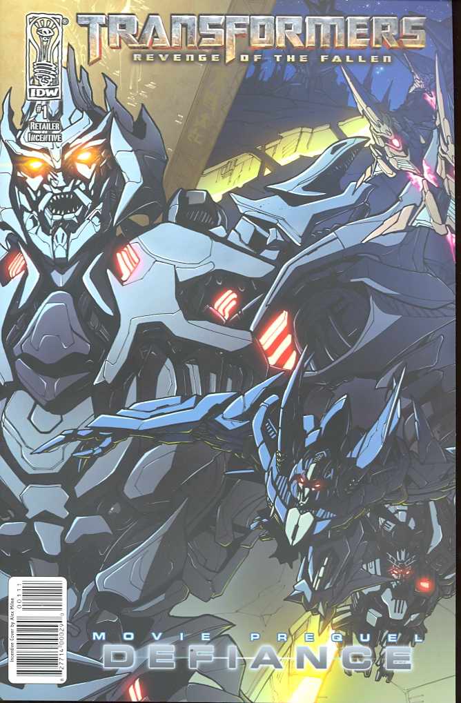 TRANSFORMERS REVENGE OF THE FALLEN:MOVIE PREQUEL #01 INCENTIVE