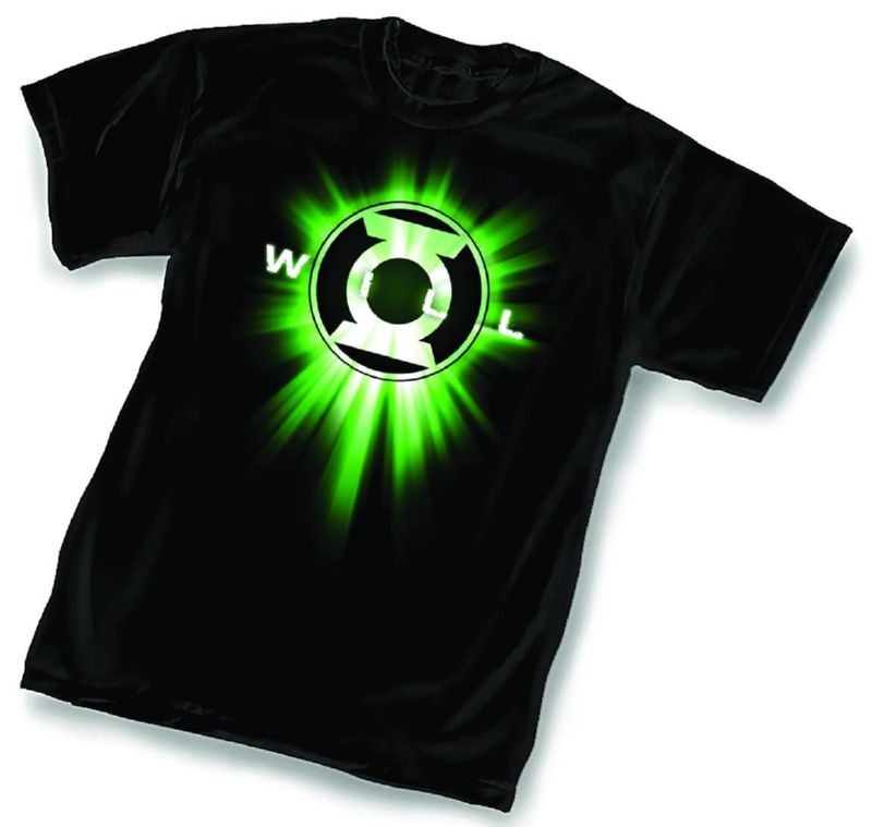 GREEN LANTERN SYMBOL WILL T-SHIRT MED