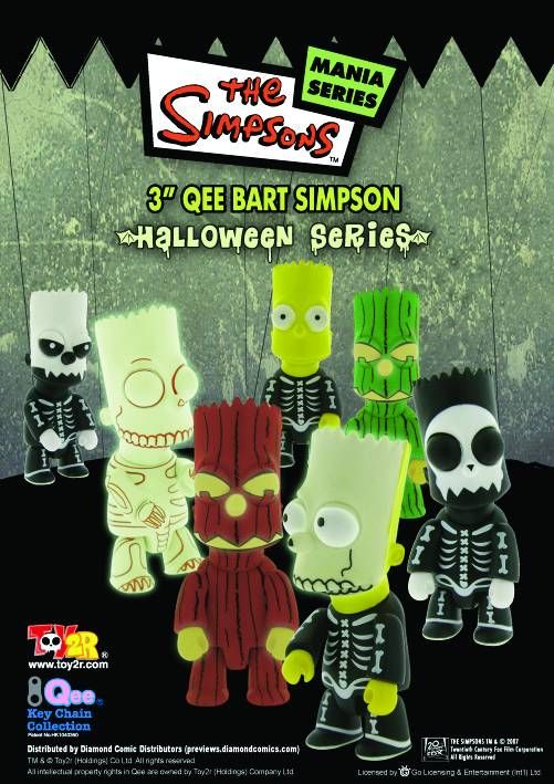 BART SIMPSON HALLOWEEN SERIES PX 3IN QEE FIG ASST