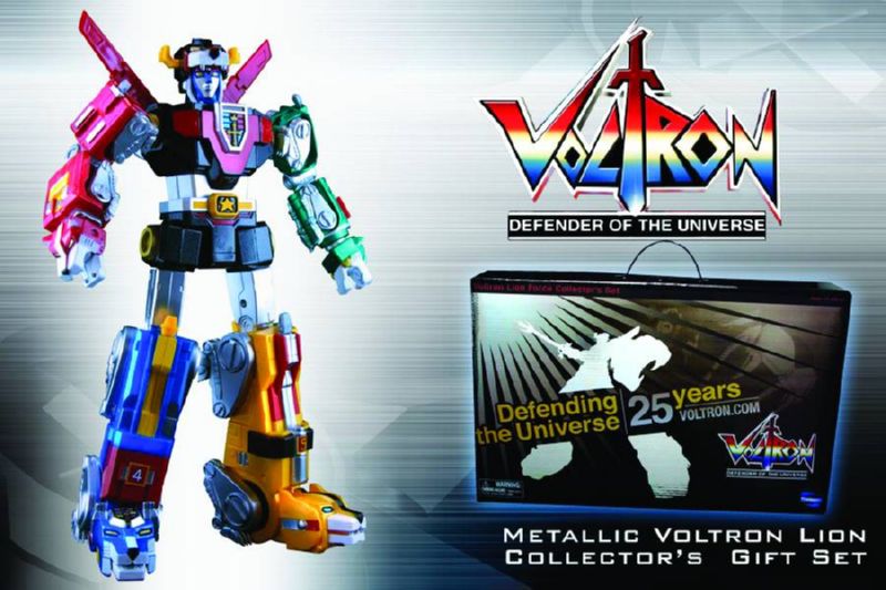 VOLTRON 25TH ANN METALLIC LION GIFT SET