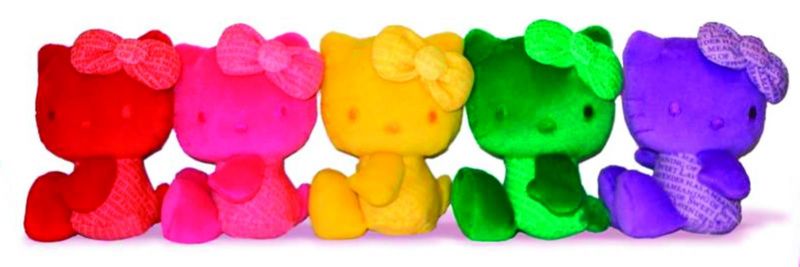 HELLO KITTY 35TH ANNIVERSARY PLUSH 5-PK