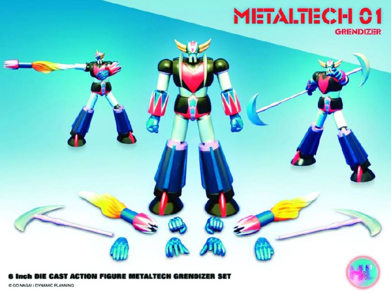 GRENDIZER 6IN METALTECH ACTION FIGURE SET