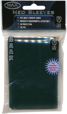 MAX Protection NEO Flat Emerald Green Sleeves Yugioh (MINI) Size