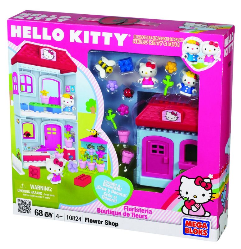 MEGA BLOKS HELLO KITTY FLOWER SHOP SET