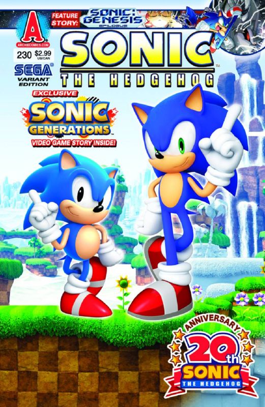 SONIC THE HEDGEHOG #230 SEGA GAME ART VARIANT