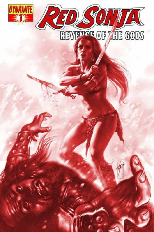 RED SONJA REVENGE O/T GODS #1 (OF 5) 1:10 COPY PARRILLO RED VARIANT