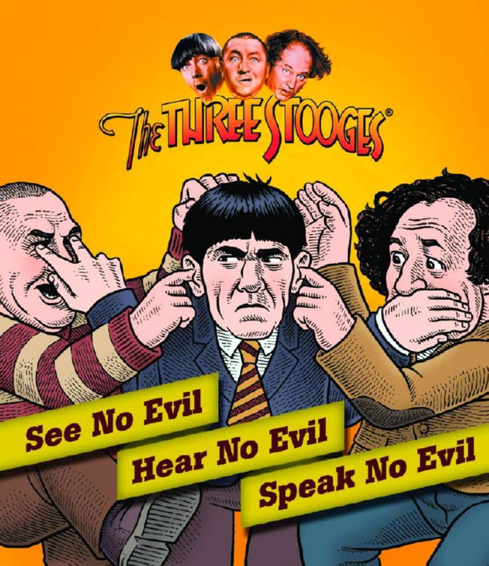 THREE STOOGES SEE HEAR SPEAK NO EVIL KIT W/ BOOK