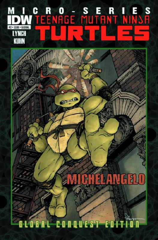 TMNT MICRO SERIES #2 MICHELANGELO GLOBAL CONQUEST ED (C: 1-0