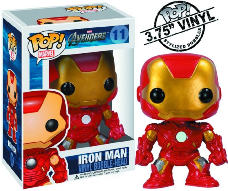 POP AVENGERS IRON MAN VINYL BOBBLE FIGURE