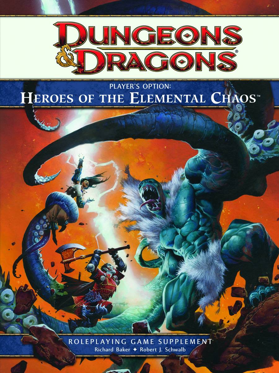D&D PLAYERS OPTION: HEROES OF THE ELEMENTAL CHAOS HARDCOVER