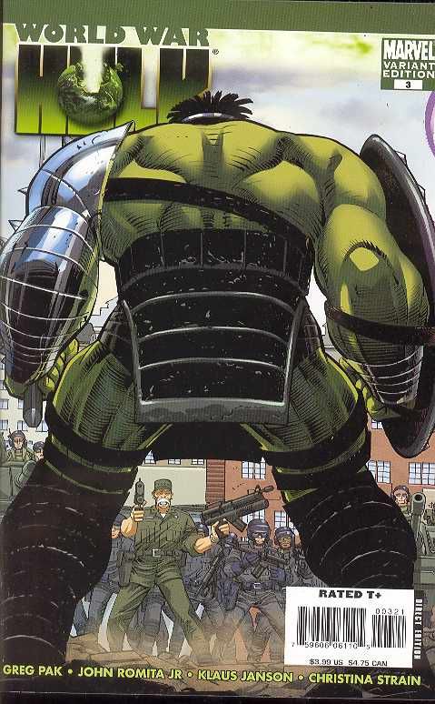 WORLD WAR HULK ROMITA JR VARIANT #3 (Of 5)